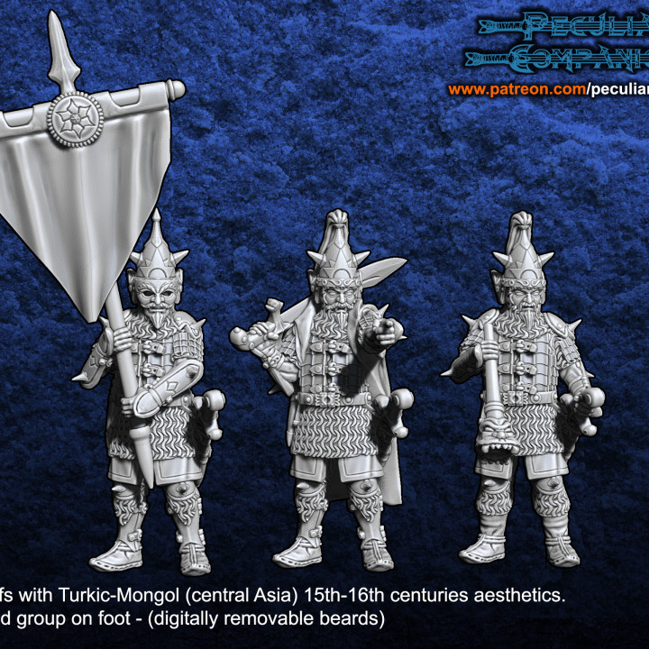 Turko-Mongol Dark Elfs - Command group on foot's Cover