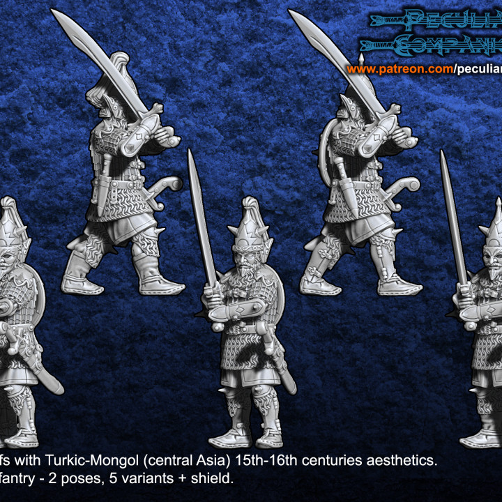 Turko-Mongol Dark Elfs - Heavy infantry's Cover