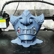 Picture of print of Ghost Mask - Samurai  Japanese Mask -  Halloween Cosplay