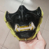 Ghost Mask - Samurai  Japanese Mask -  Halloween Cosplay image