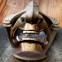 Ghost Mask - Samurai  Japanese Mask -  Halloween Cosplay print image