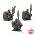 Unbearded Dwarf Weaponmaster 3 weapon versions 1 inch base, 28/32 mm height Medium miniature image