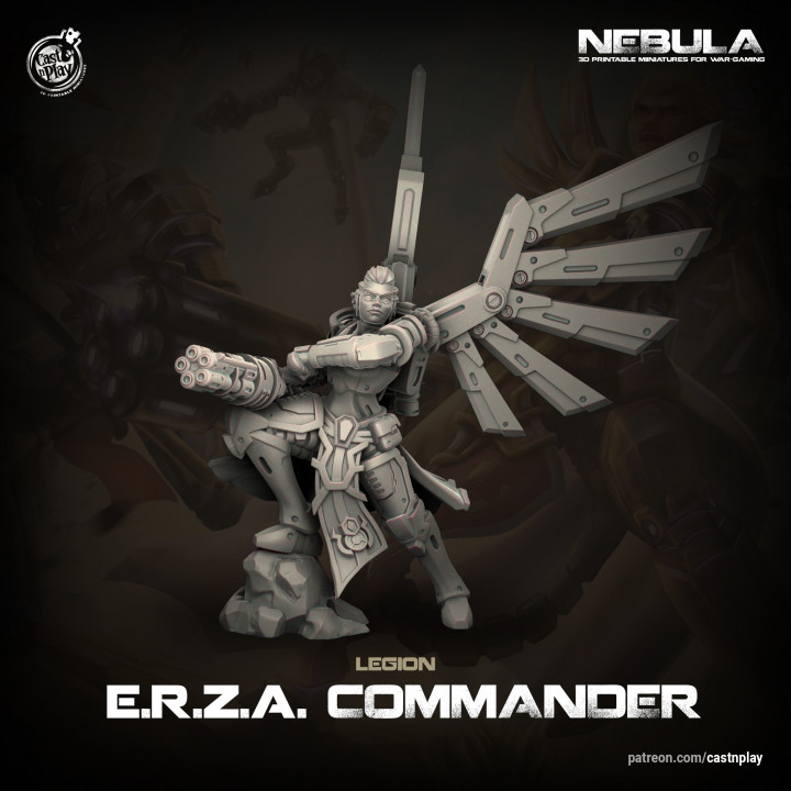 E.R.Z.A. Commander (Pre-Supported) | Nebula's Cover