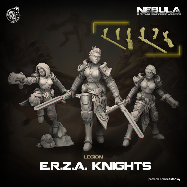 E.R.Z.A. Knights (Pre-Supported) | Nebula's Cover