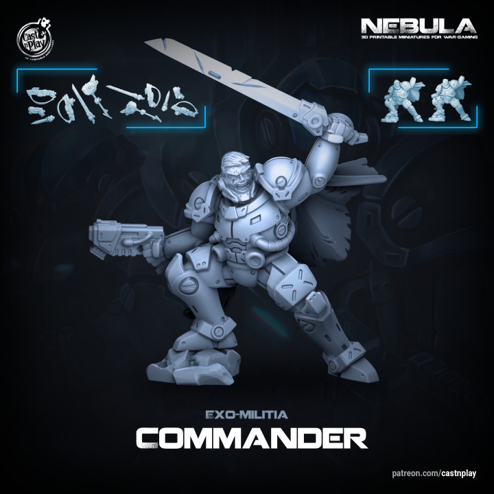 Exo Commander (Pre-Supported) | Nebula's Cover