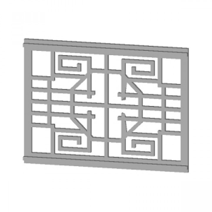 Chinese style small lattice window frame