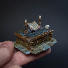 Picture of print of Bookcases and altar - MASTERS OF DUNGEONS QUEST
