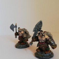 Picture of print of Dwarf Clan Soldier 2 weapon versions 1 inch base, 28/32 mm height Medium miniature This print has been uploaded by Clément MOULIN