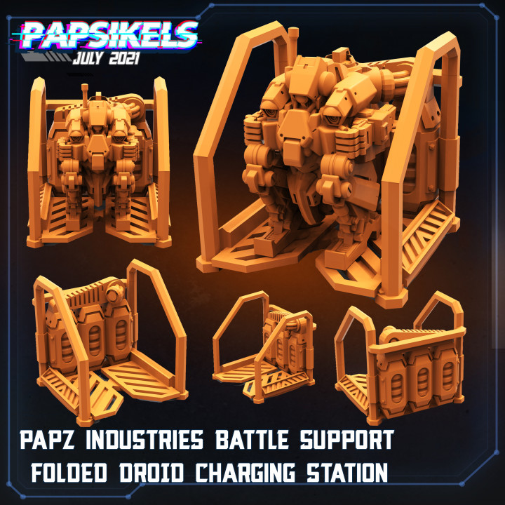 $4.99FKMSA BATTLE DROID FOLDED IN CHARGING STATION