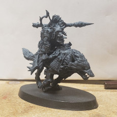 Picture of print of Goblin Boss Wolfrider