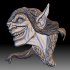 Goblin low relief for CNC router or 3D printer image