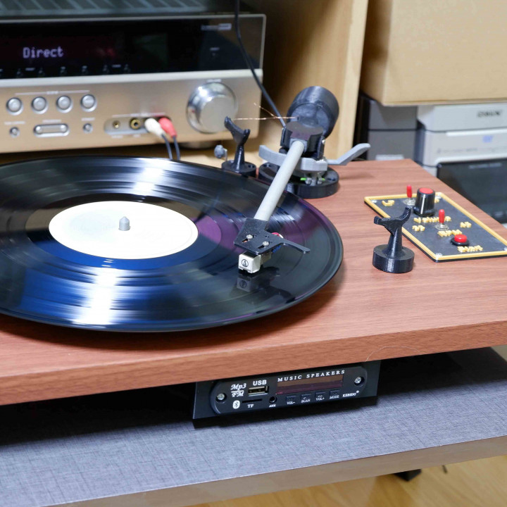 Record Player Turntable Direct-Drive using TMC2209 Stepper motor.