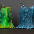 Cube Slime Faces / Gelatinous Pudding / Classic Creature print image