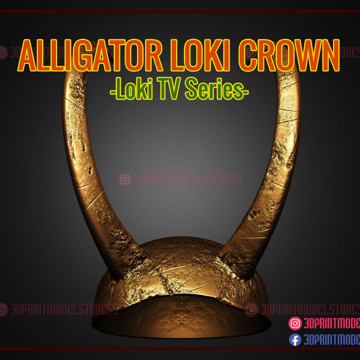 Alligator Loki Helmet Broken Version - Marvel Cosplay - Halloween Costume
