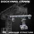Dockyard Crane & Modular Buildings Set - Ironside Docks Collection image