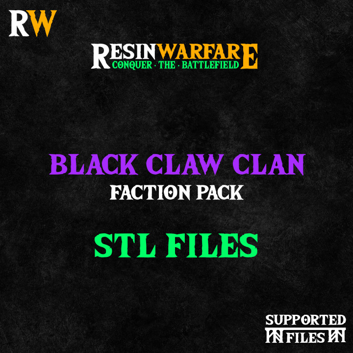 Black Claw Clan Ravenous Hordes Resin Warfare Clan Master
