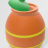 Stone pot - functional, basic fantasy prop- large ground storage jar image