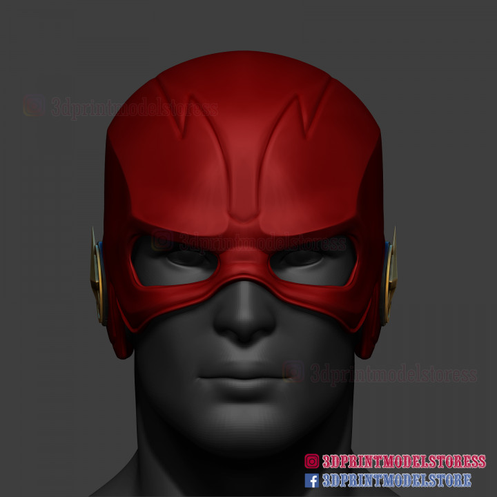 The Flash Helmet - The Flash Season 5 Cosplay