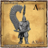 AX073 Syn Wiktor, Winged Hussar with Sabre Amber Husaria image