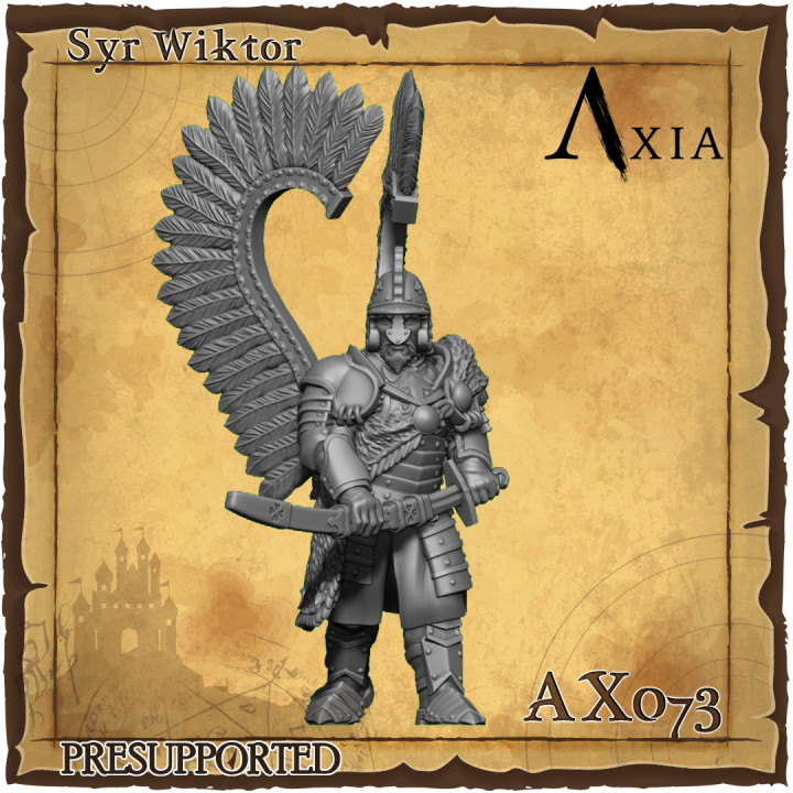 $5.00Heresylab - AX073 Syn Wiktor, Winged Hussar with Sabre Amber Husaria