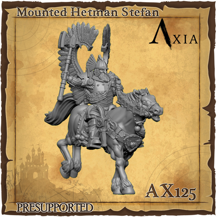 $6.00Heresylab - AX125Hetman Stefan, Winged Hussar Amber Husaria