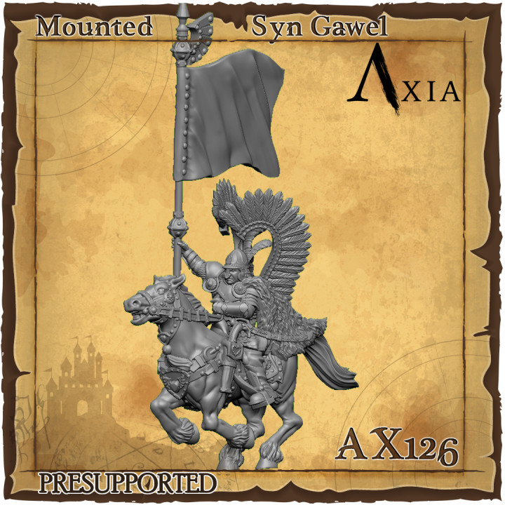 $6.00Heresylab - AX126Syn Gawel Standard Bearer, Winged Hussar Amber Husaria