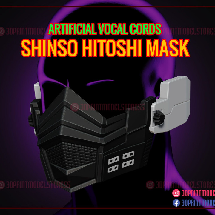 Shinso Hitoshi Mask My Hero Academia - Artificial Vocal Cords