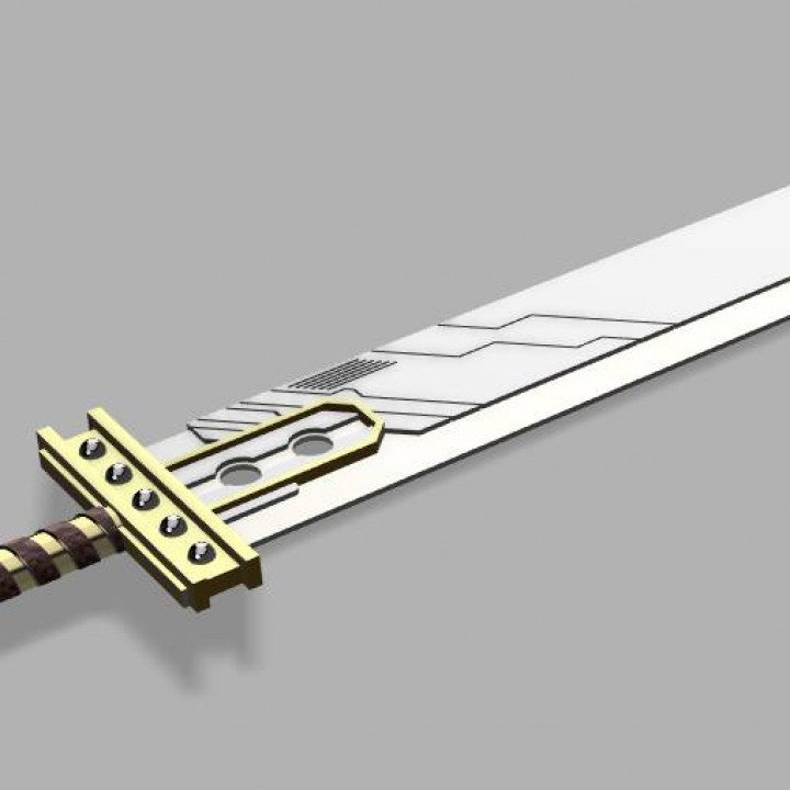 3D Printable BUSTER SWORD BOOKMARK by Travis Martin