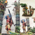 Eagle Warrior Spear / Aztec War Hero / Jungle Encounter print image
