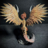 Kukulkan Landed / Aztec Feathered Serpent / Quetzalcoatl / Winged Snake God Coatl print image