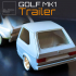 GOLF MK1 TRAILER 1-24 for modelkit and diecast image