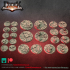 24 Round bases supportless, stone and lava image