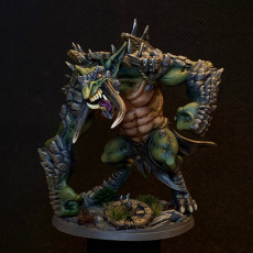 Picture of print of Bogtraz on Blackrazor Rock Troll - Blackrazor Hobgoblin Hero & Beast