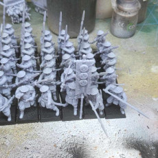Picture of print of Japanese Ashigaru Spearmen
