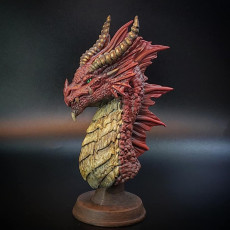 Picture of print of Red Dragon Bust (Pre-Supported) This print has been uploaded by Geektopia Games