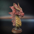 Red Dragon Bust (Pre-Supported) print image