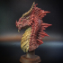 Red Dragon Bust (Pre-Supported) print image