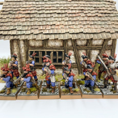 Picture of print of The Arquebusiers Unit - Highlands Miniatures