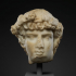 Marble Portrait Head of Antinous image
