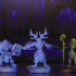 Night Elves druids squad - 32mm scale printable miniature image