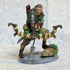 Picture of print of (0040) Male human half orc elf tiefling ranger with bow