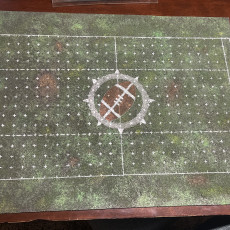 Picture of print of Blood bowl pitch stencil