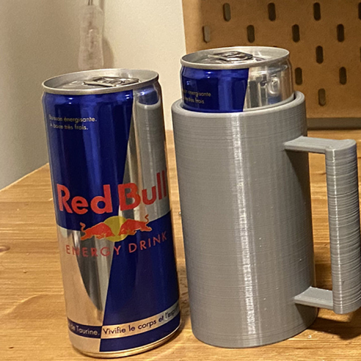 3D Printable can holder 25cl ( red bull can compatible ) by Happy Trigger