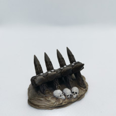 Picture of print of Skull Wood Spike Barricade (Pre-Supported) This print has been uploaded by Admiral Apocalypse