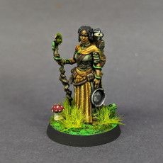 Picture of print of Maara The Druid -  Idle and Action Pose