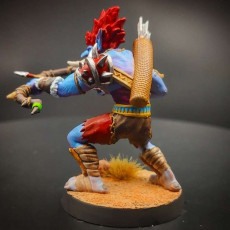 Picture of print of Troll Hunter with a Bow