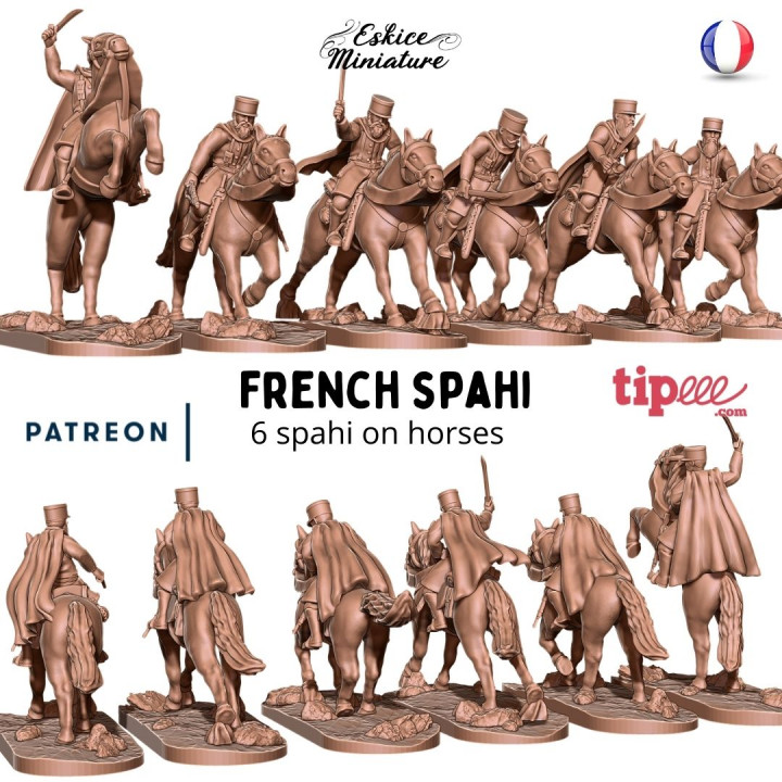 $9.99Spahi à cheval - 28mm for wargame