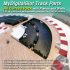 MyDigitalSlot All Curves Pack, 3D printed, DIY track parts for your 1/32 Slot Car Racing Game image