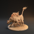 Snub-Winged Horn Crest Dragon and Trapper Pack - Presupported image
