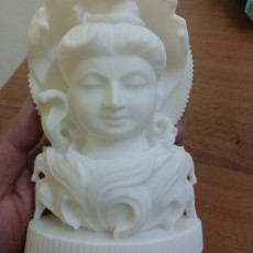 Picture of print of Shiva Bust with Divine Snake Hood